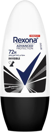 Rexona deodorant roll-on for Women Invisible Dry Black & White 50ML offer